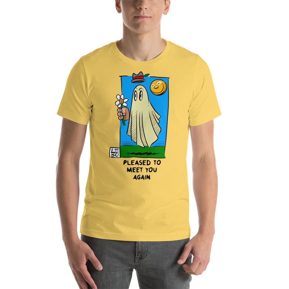 Pleased to Meet You, AGAIN - Lebo Short Sleeve Unisex T-Shirt